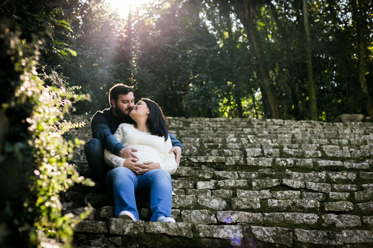 Milene e Diego esperando a Maju – Ensaio de Gestante