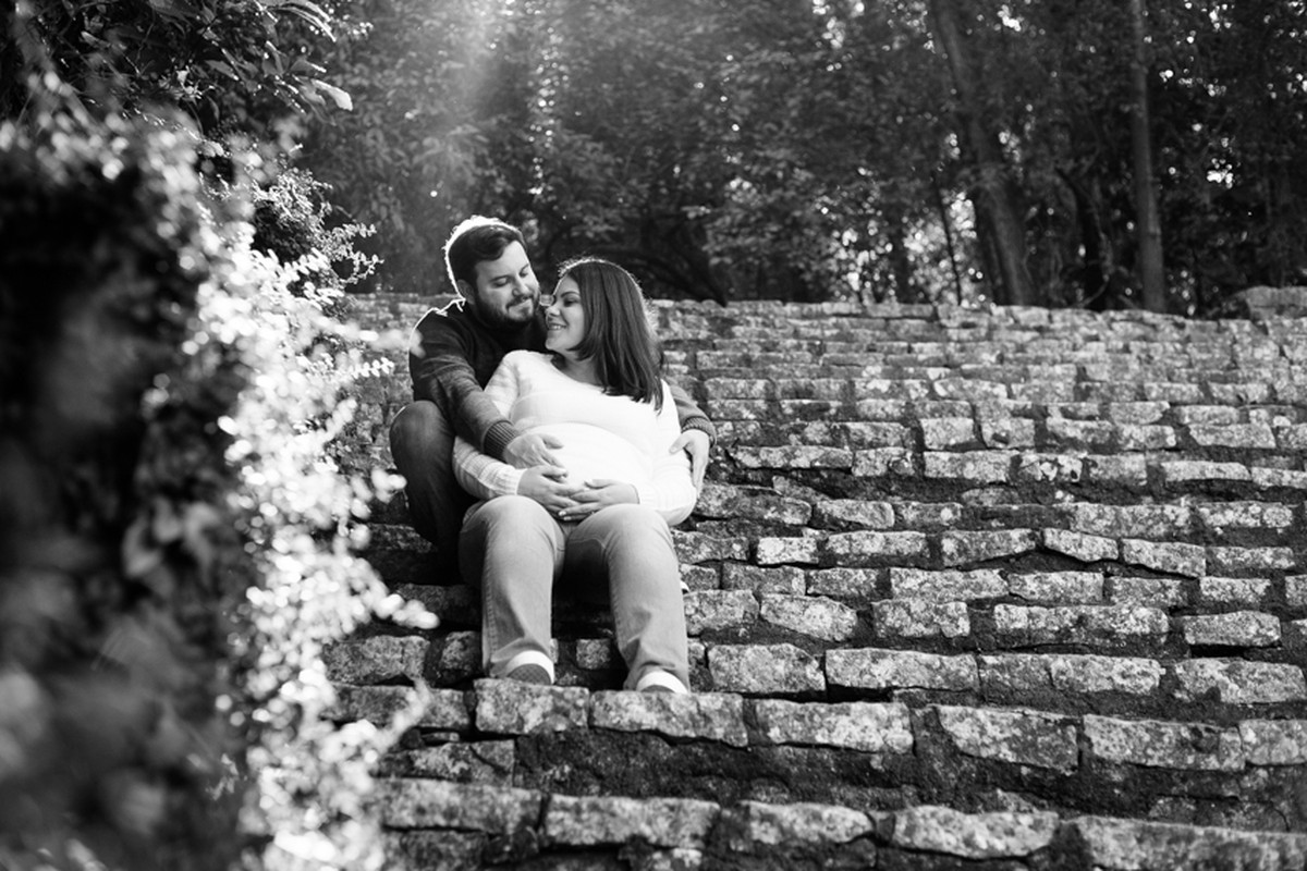 Milene e Diego esperando a Maju – Ensaio de Gestante