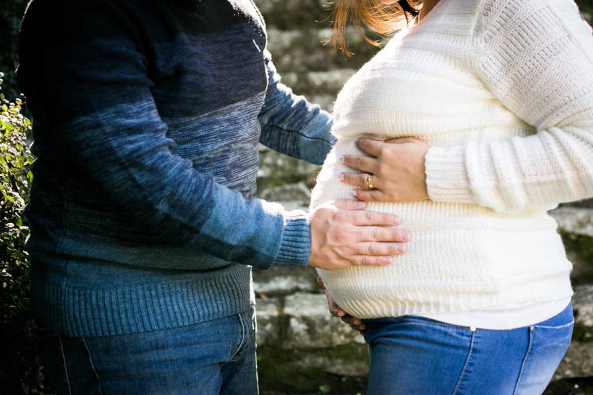 Milene e Diego esperando a Maju – Ensaio de Gestante