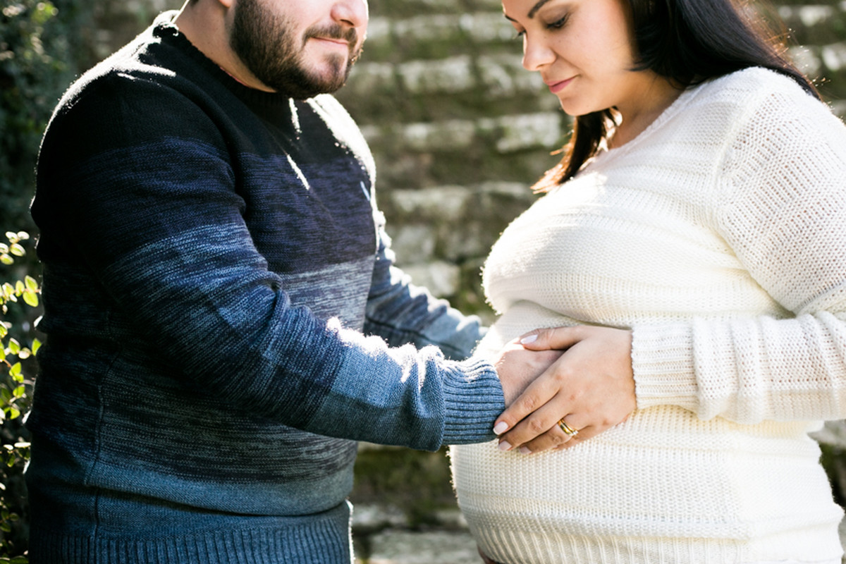 Milene e Diego esperando a Maju – Ensaio de Gestante