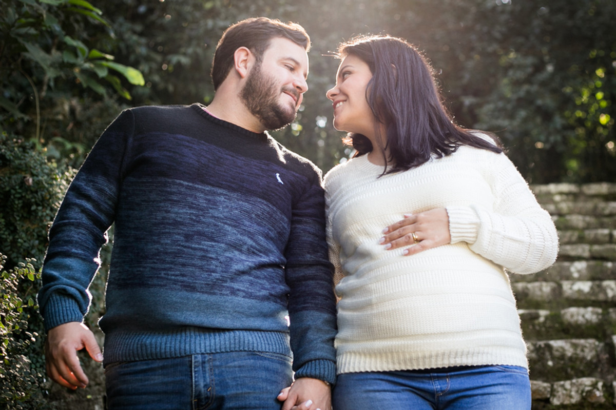 Milene e Diego esperando a Maju – Ensaio de Gestante