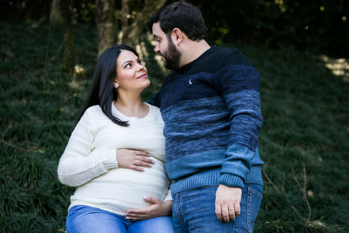 Milene e Diego esperando a Maju – Ensaio de Gestante