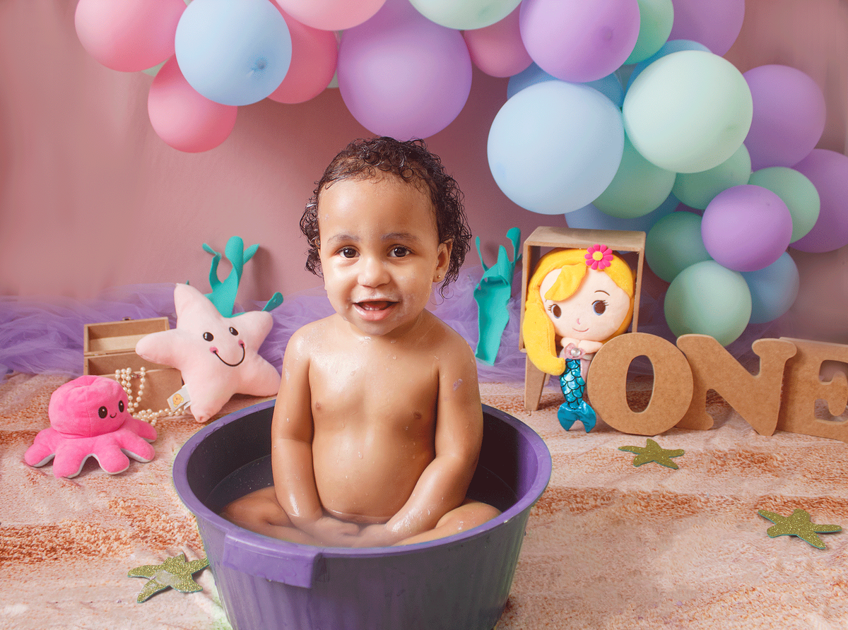 #smashthecakesereia #1aninho #sereia #préaniversário #ensaioinfantil #fotografiainfantil #banhodebebe