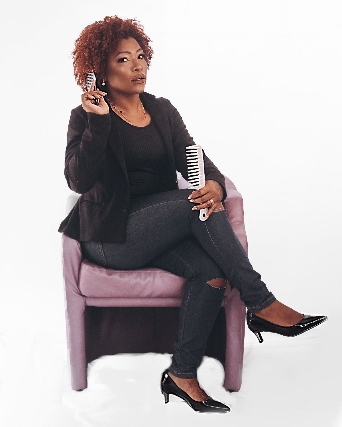 Ensaio corporativo negocios business empresario empreendedora profissional cabeleira