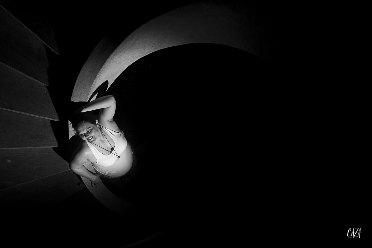 fotografia de gestante a noite parque da cidade são José dos campos