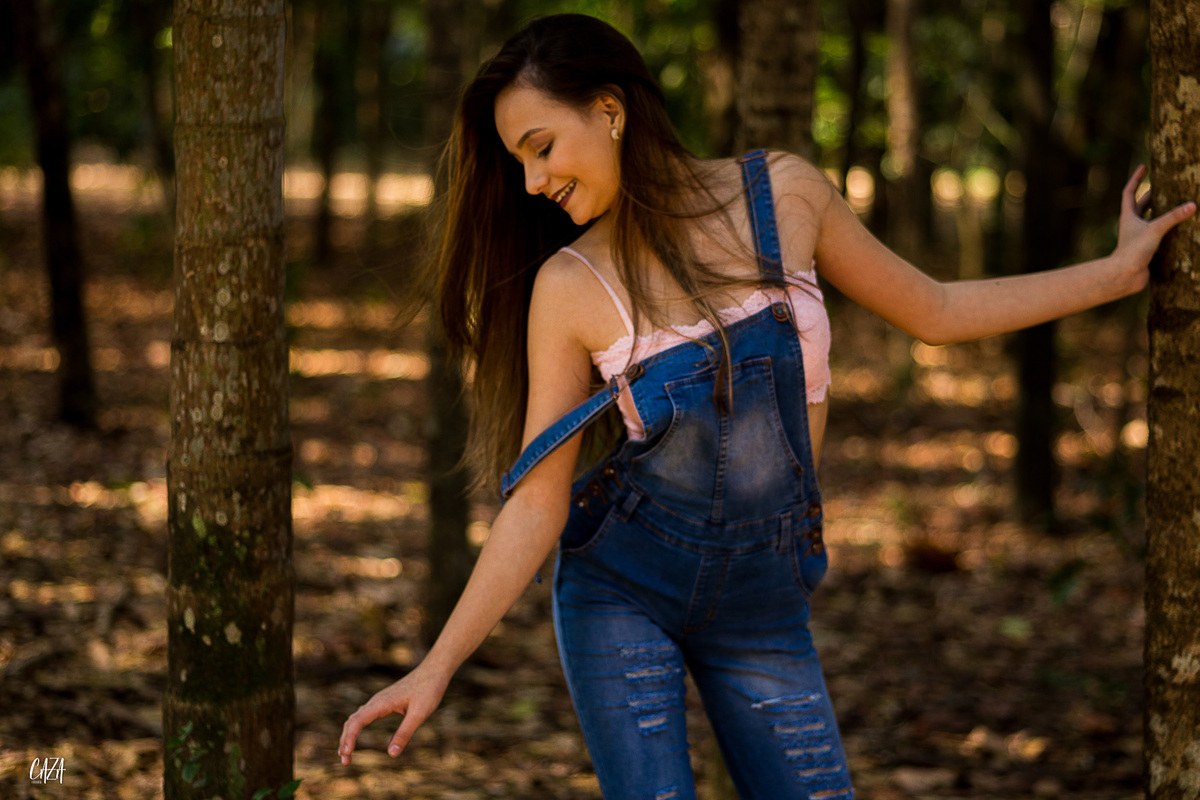 Fotografia ensaio 15 anos ao ar livre bailarina