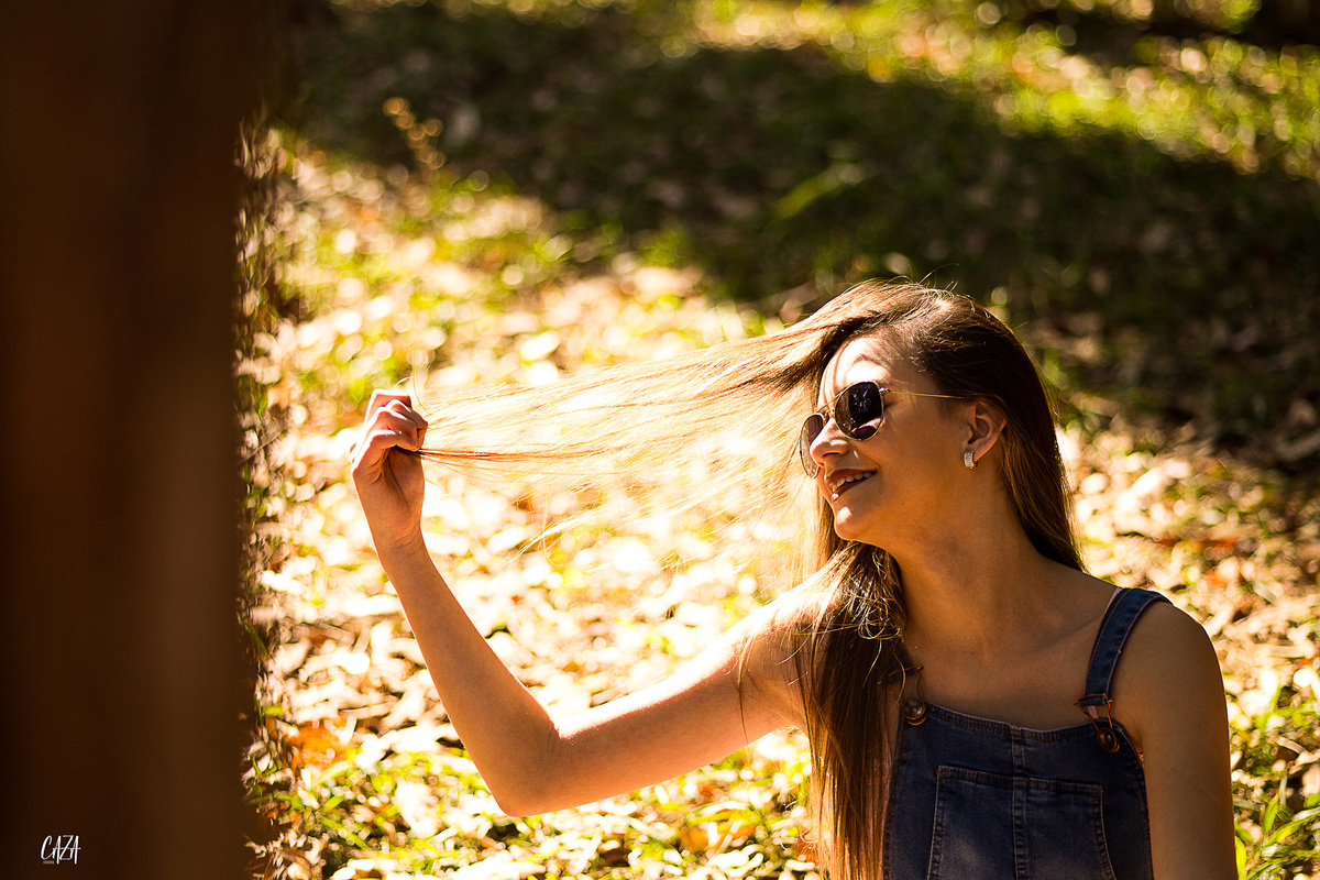 Fotografia ensaio 15 anos ao ar livre bailarina