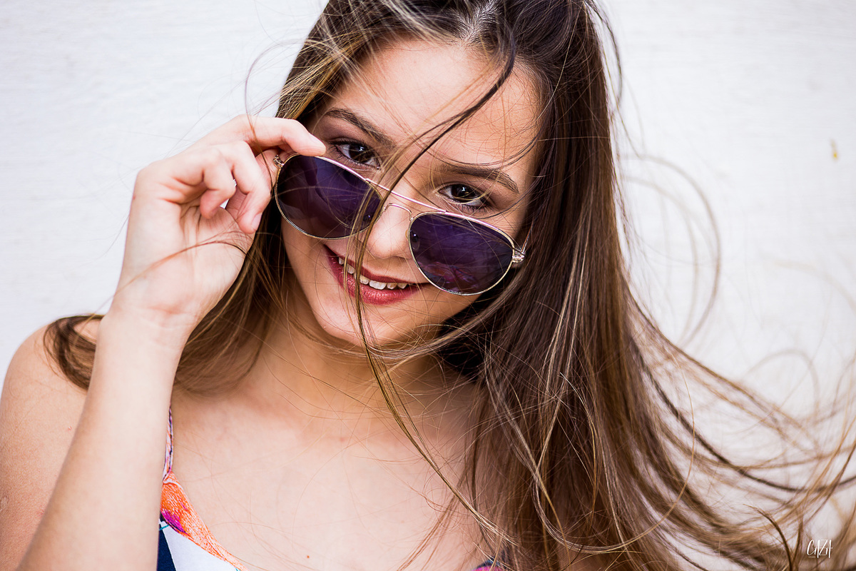 Fotografia ensaio 15 anos ao ar livre porta retrato