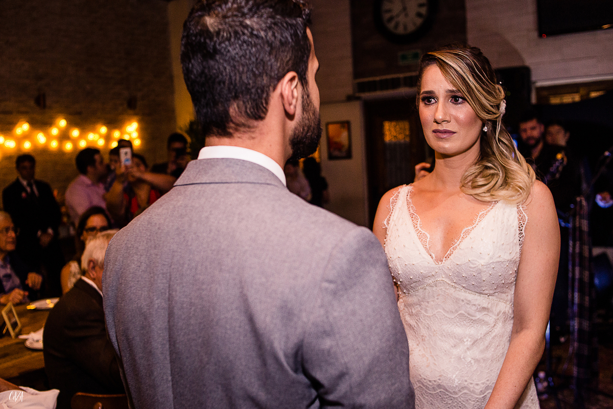 Fotografia casamento cerimônia noiva emocionada