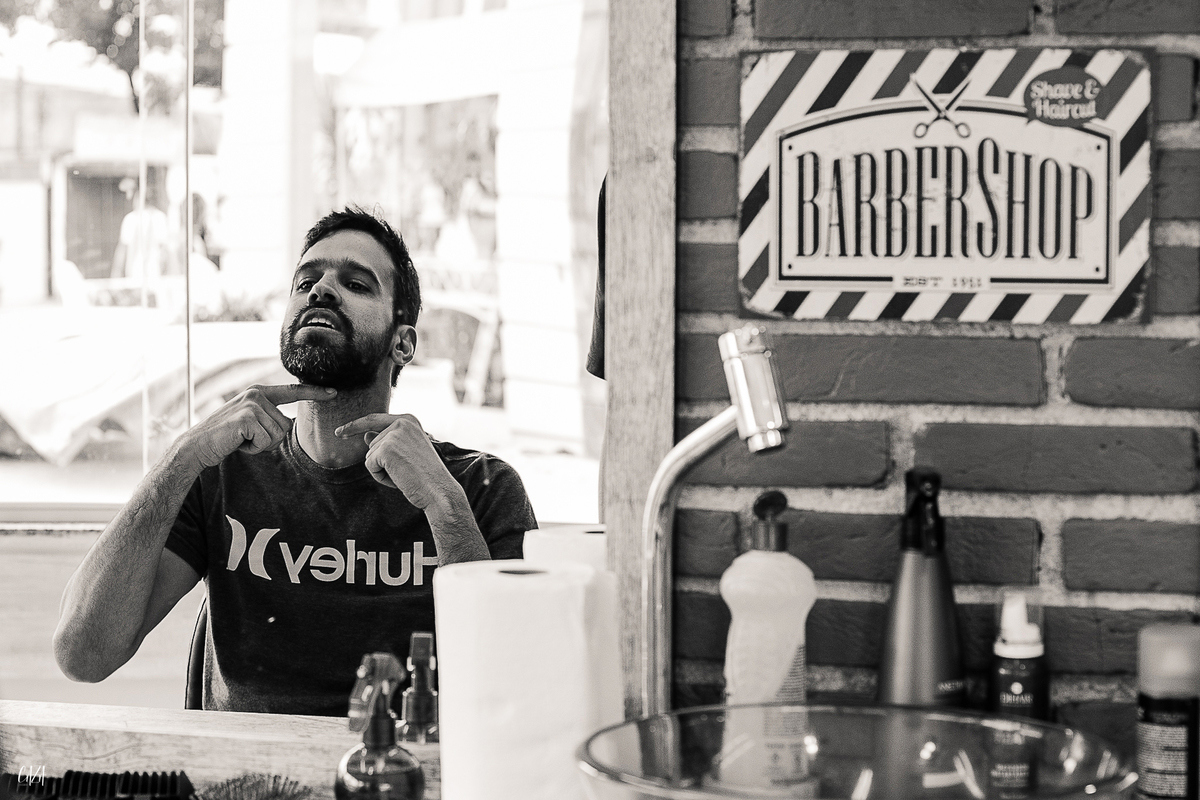 Fotografia dia do noivo barbearia