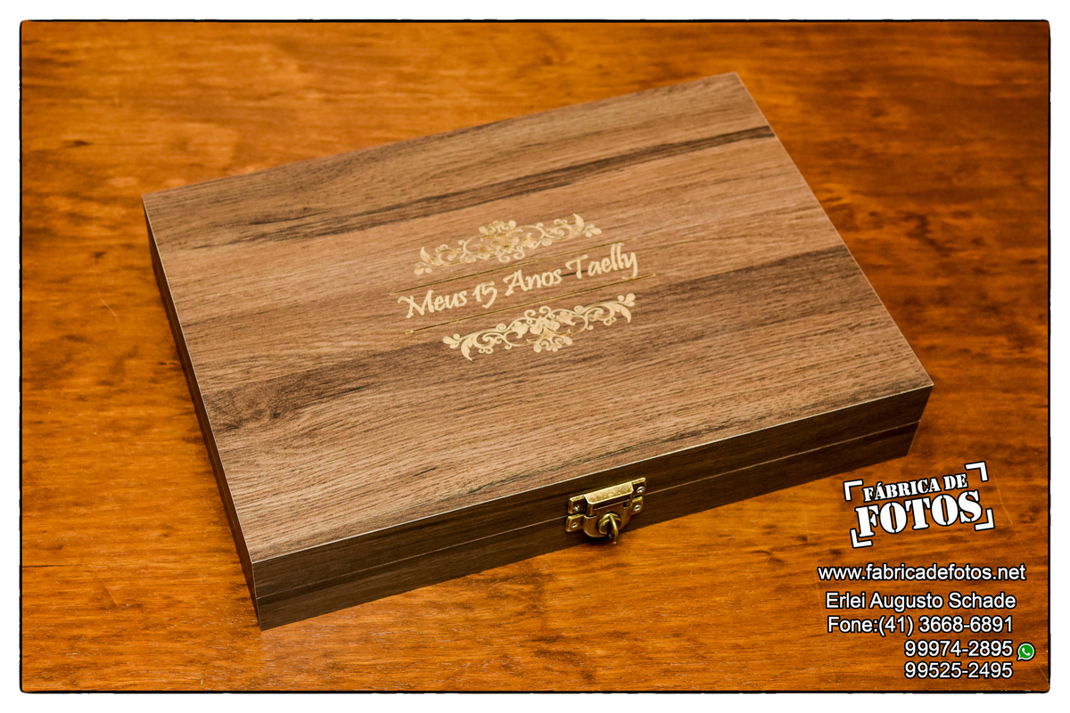 Estojo de álbum de casamento.