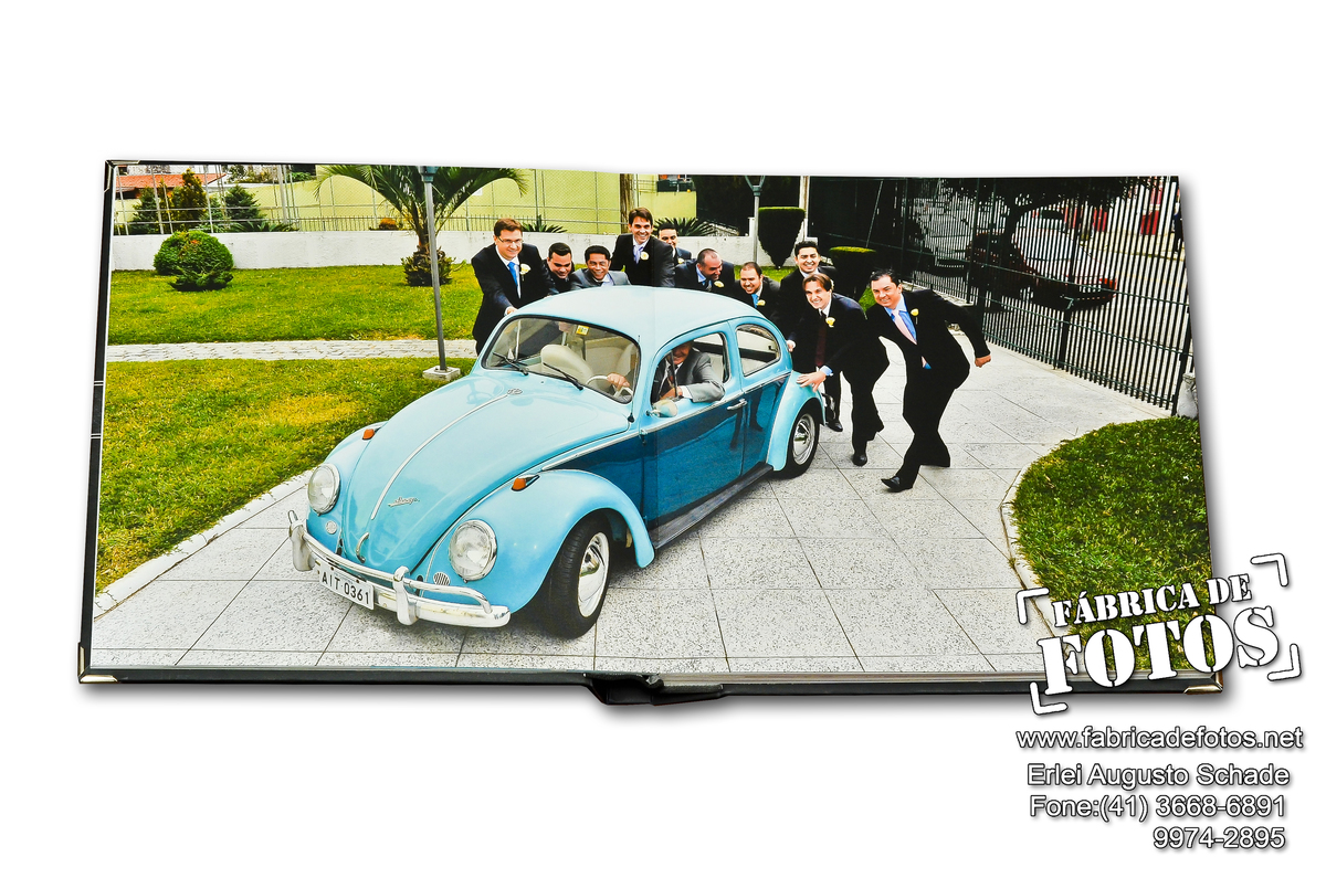 Álbum Livro encadernado de casamento.