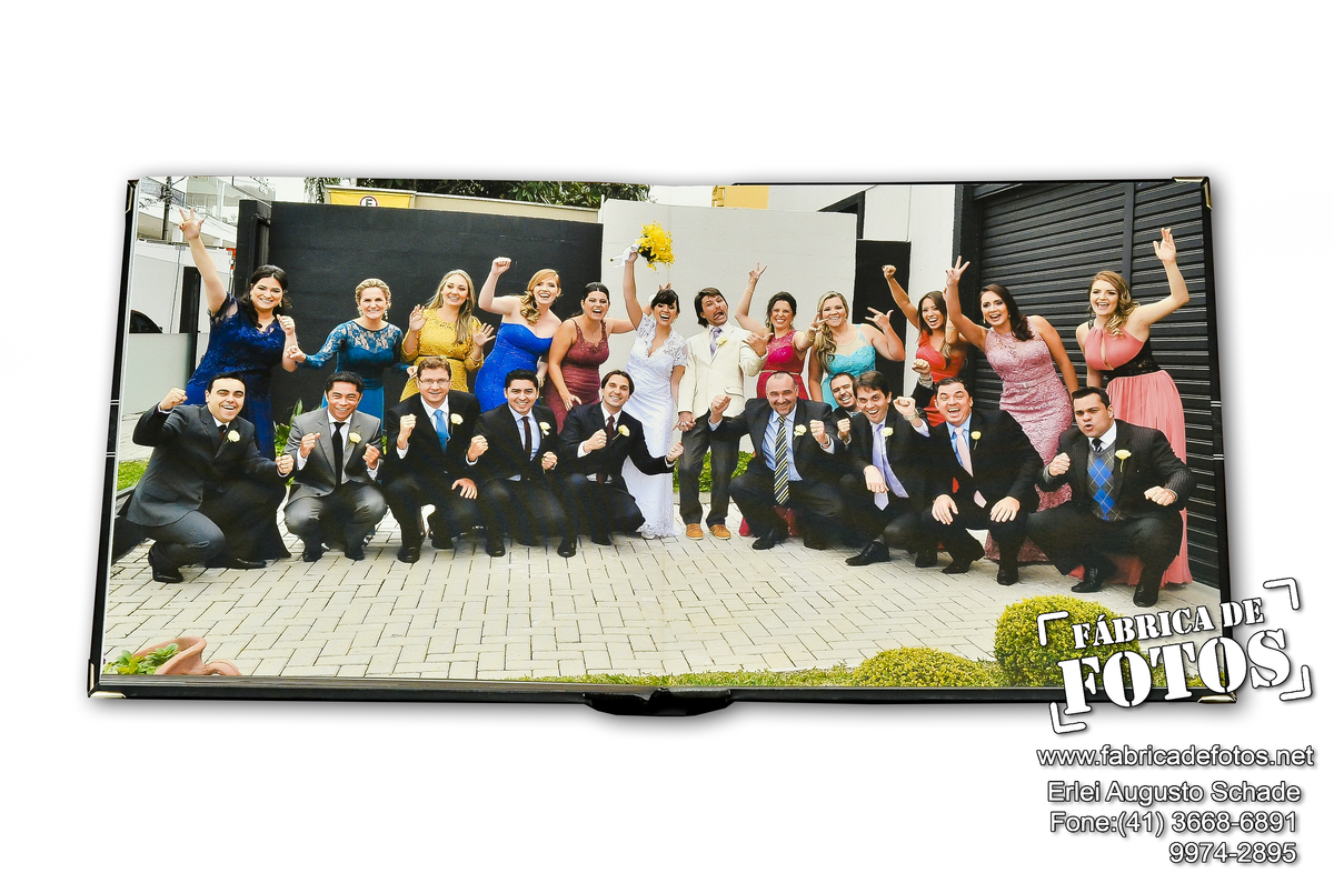 Álbum Livro encadernado de casamento.