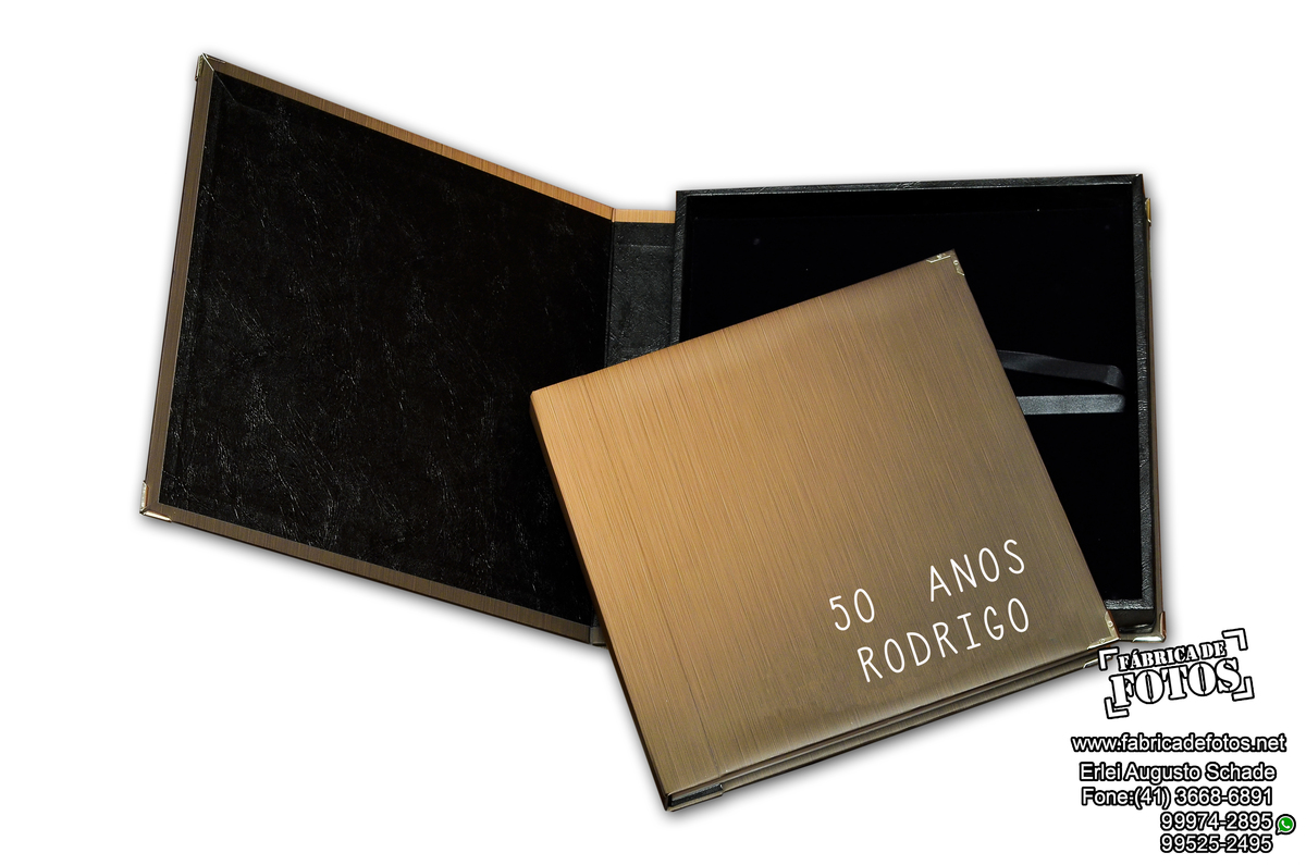 Álbum Livro encadernado de casamento.
