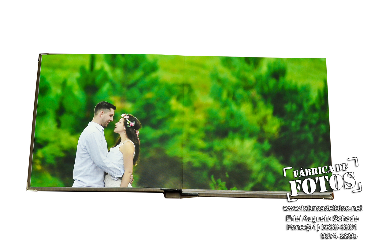 Álbum Livro encadernado de casamento.