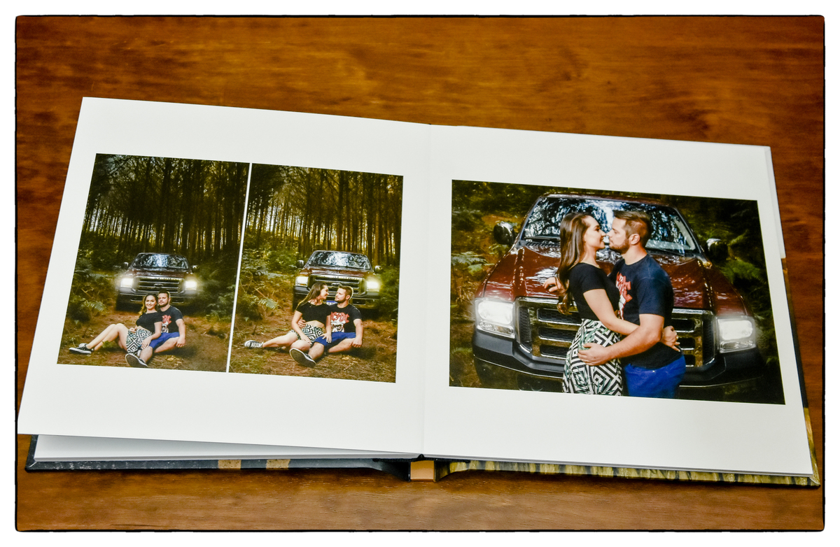 Álbum Livro encadernado de casamento.