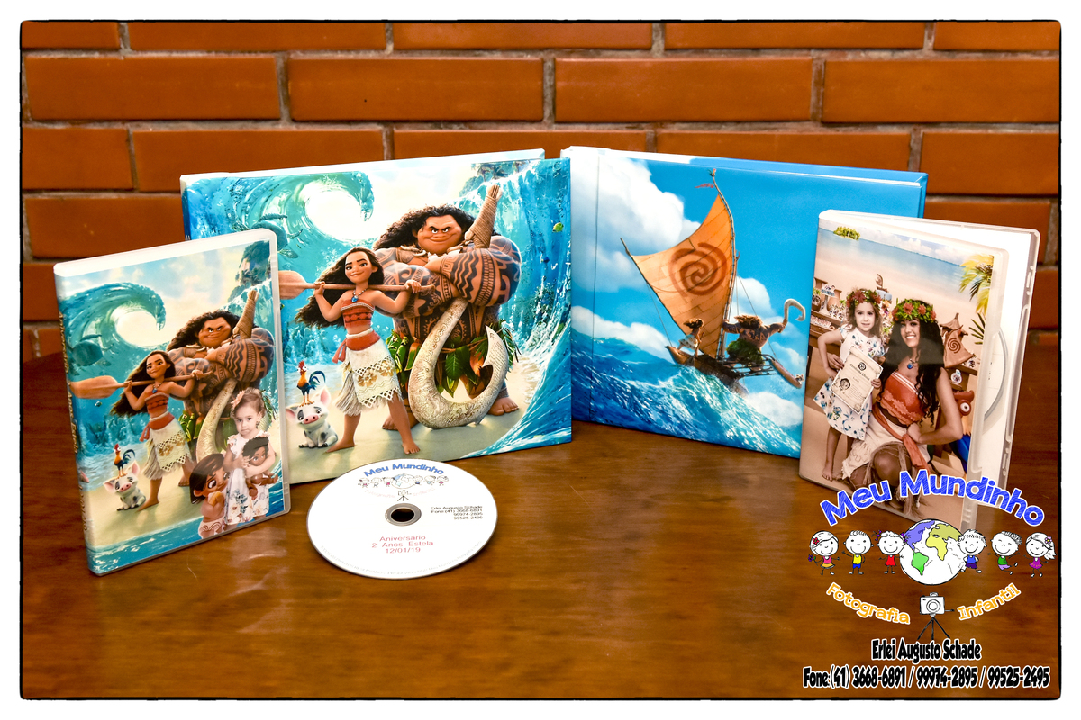 Álbum Livro encadernado de Aniversário Personalizado.