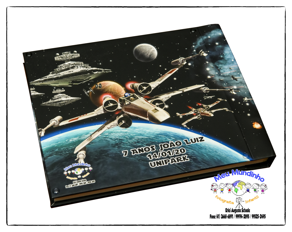 Álbum Livro encadernado de Aniversário Personalizado..