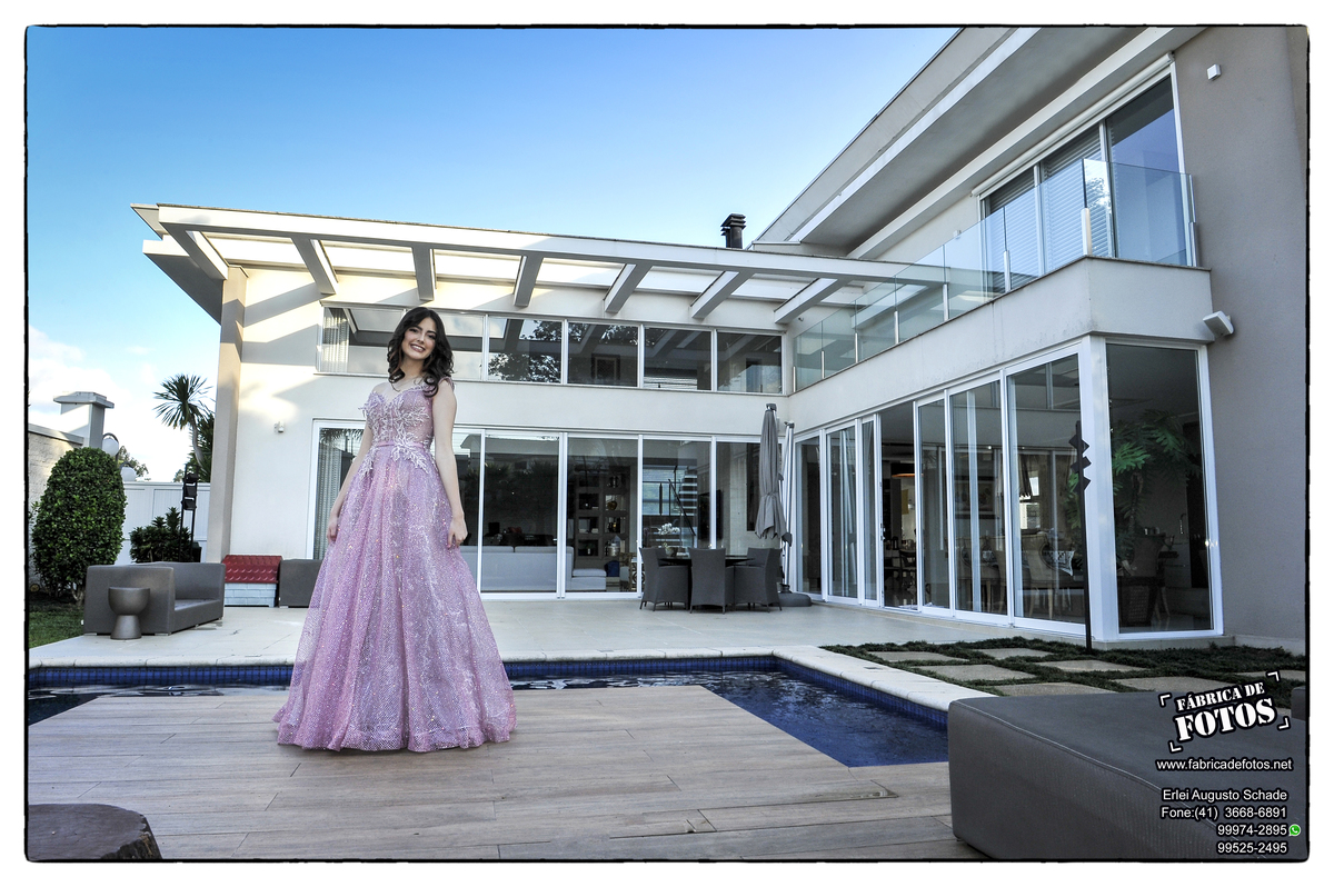 Ensaio Debutante 15 Anos Vestido Rosa