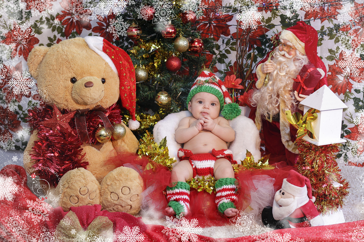 Mini Ensaio de Natal , Melissa , 3 meses , Fotos tiradas por Lu Galdi Fotografia , na Cidade de Piracicaba/SP