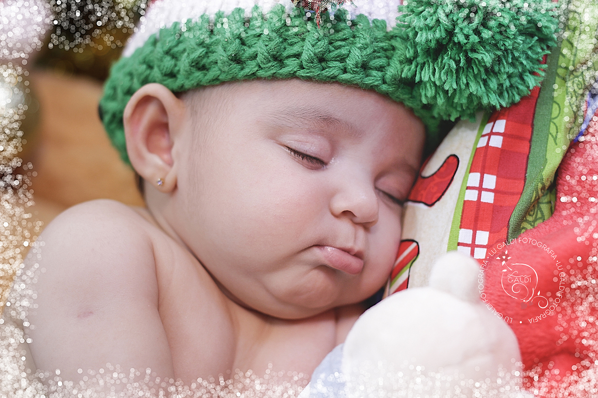 Mini Ensaio de Natal , Melissa , 3 meses , Fotos tiradas por Lu Galdi Fotografia , na Cidade de Piracicaba/SP