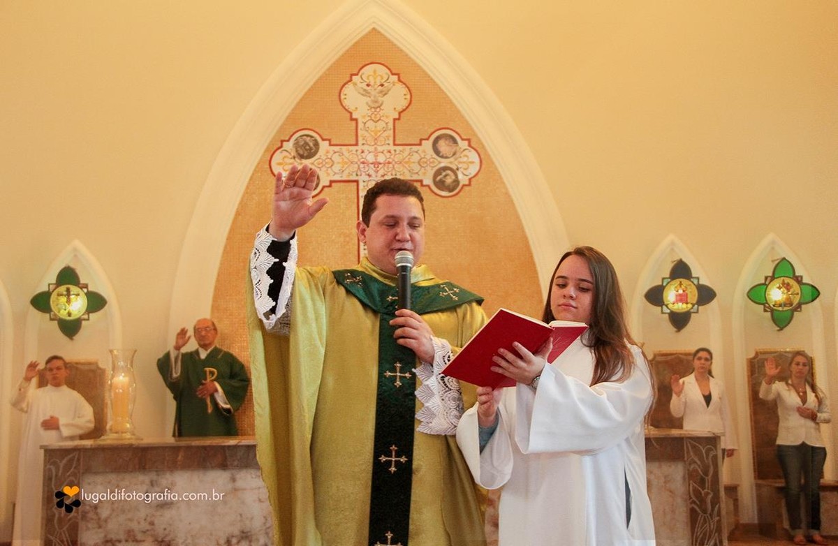 Fotos tiradas por Lu Galdi Fotografia , Batizado Miguel , na Paróquia São José , na cidade de Piracicaba/SP