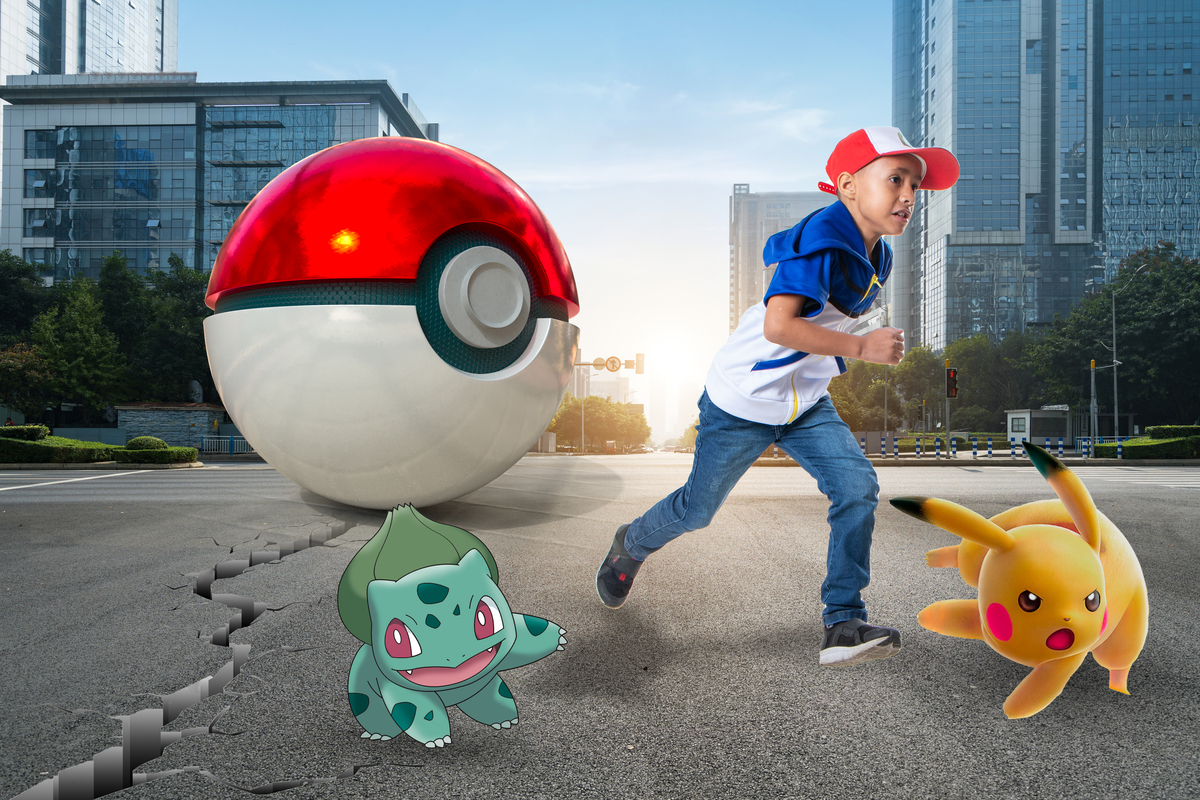 Ensaio fotográfico inspirado nos pokemóns, que ficou super divertido e cheio de aventura 
