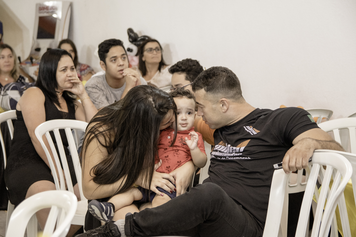 Festa de aniversario de um ano, com tema Mickey