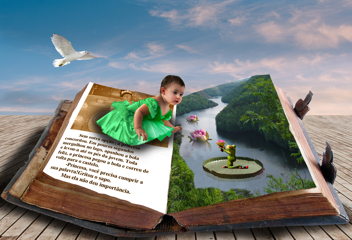 Juntar mundo do faz de conta em fotografias de estudio, ensaio infantil lúdico e encantador. 