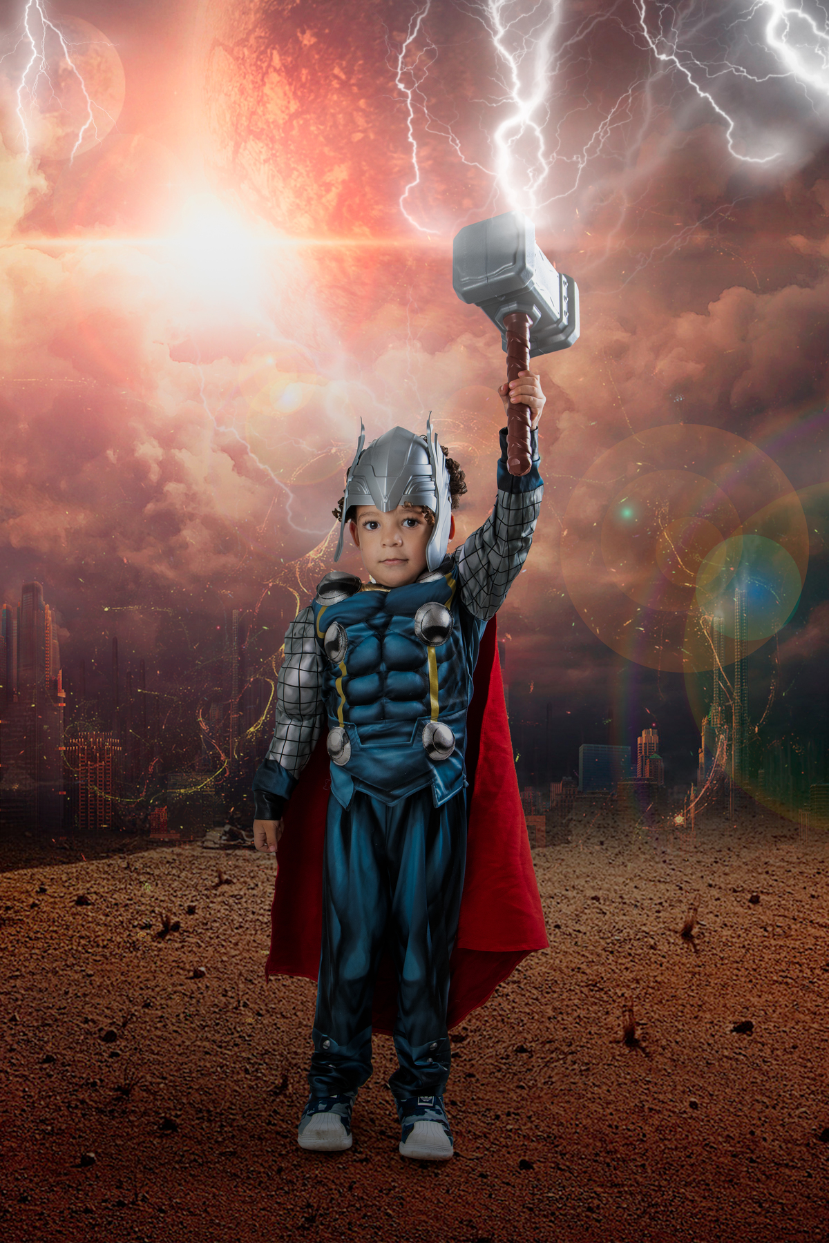 Ensaio infantil temático Thor