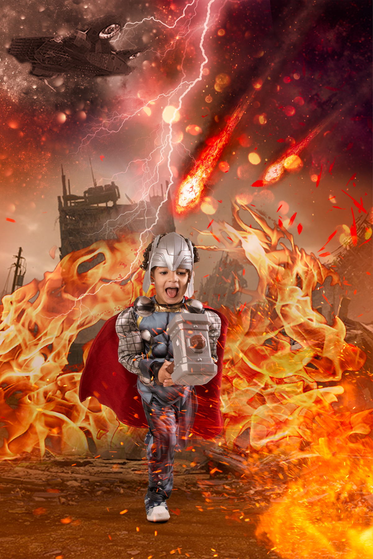 Ensaio infantil temático Thor
