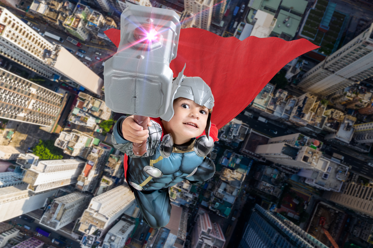 Ensaio infantil temático Thor
