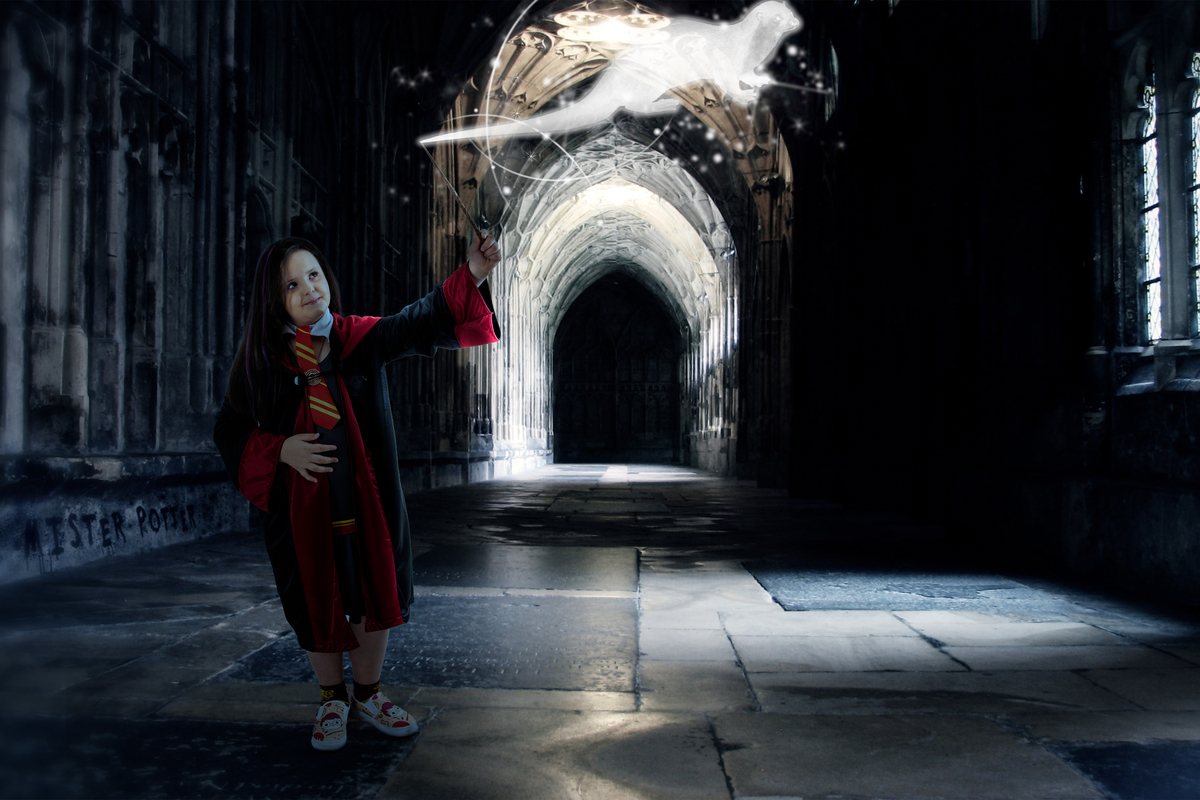 Ensaio fotográfico temático e lúdico com o tema Hermione, Harry Potter 
