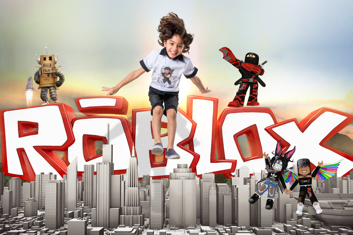 Ensaio fotográfico temático e lúdico no tema Roblox