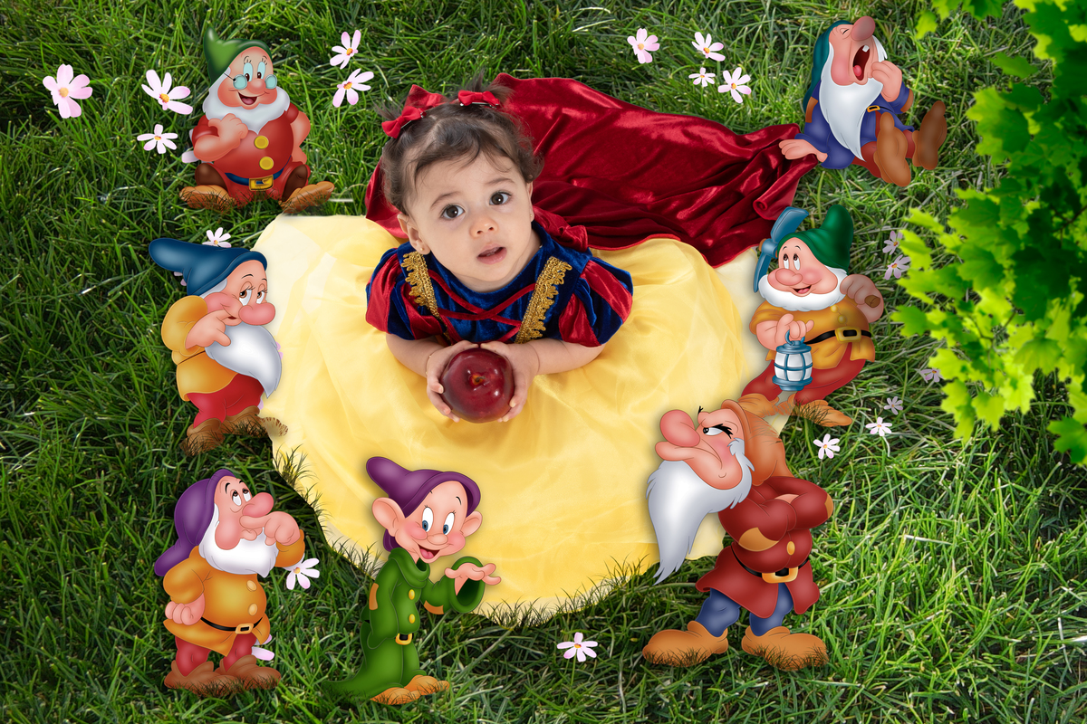 Ensaio fotográfico lúdico diferente tema Branca de Neve 