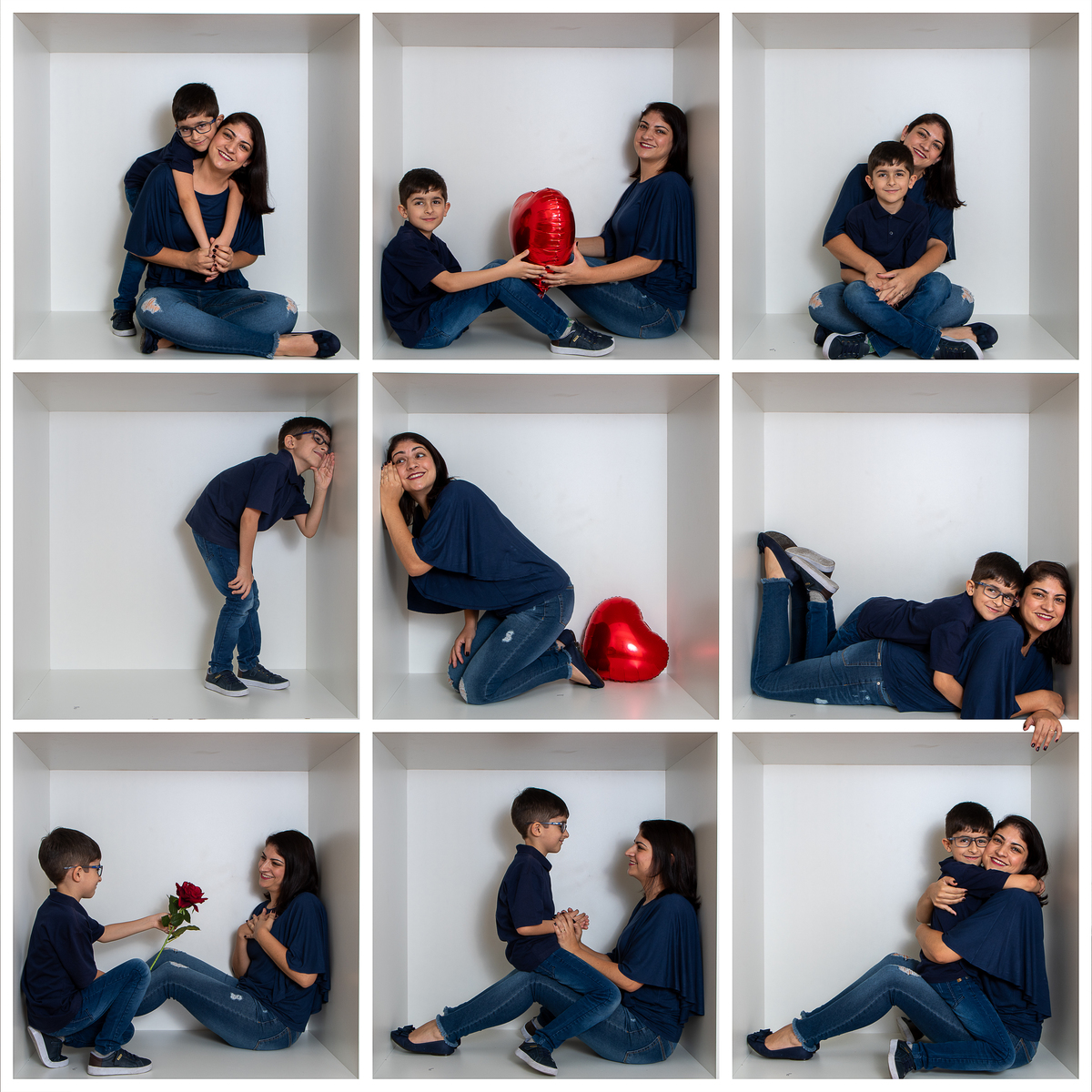 Ensaio fotográfico com fotos na caixa, no cubo, ou como você prefere chamar