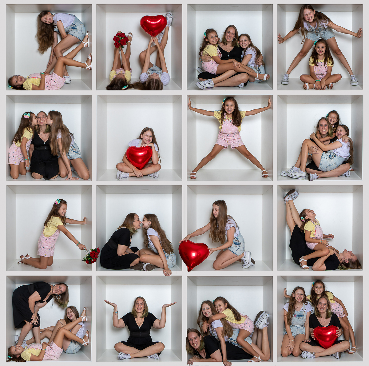 Ensaio fotográfico com fotos na caixa, no cubo, ou como você prefere chamar