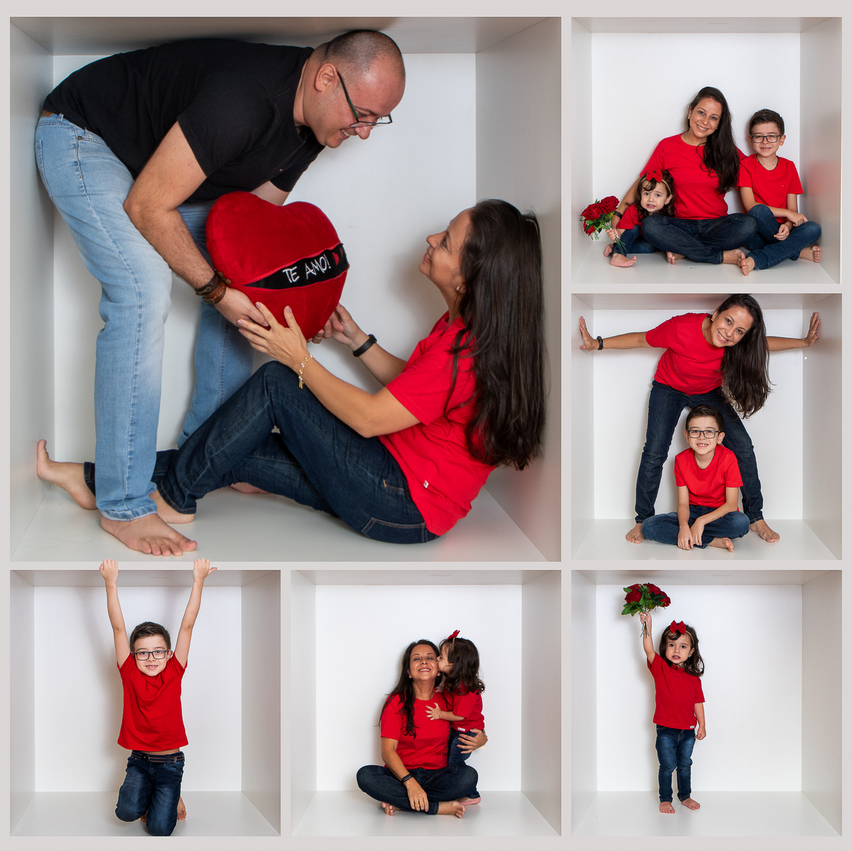 Ensaio fotográfico com fotos na caixa, no cubo, ou como você prefere chamar