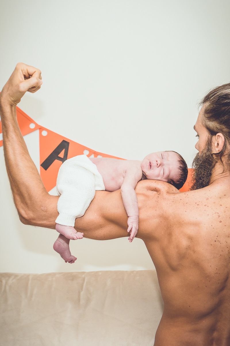 no músculo do papai