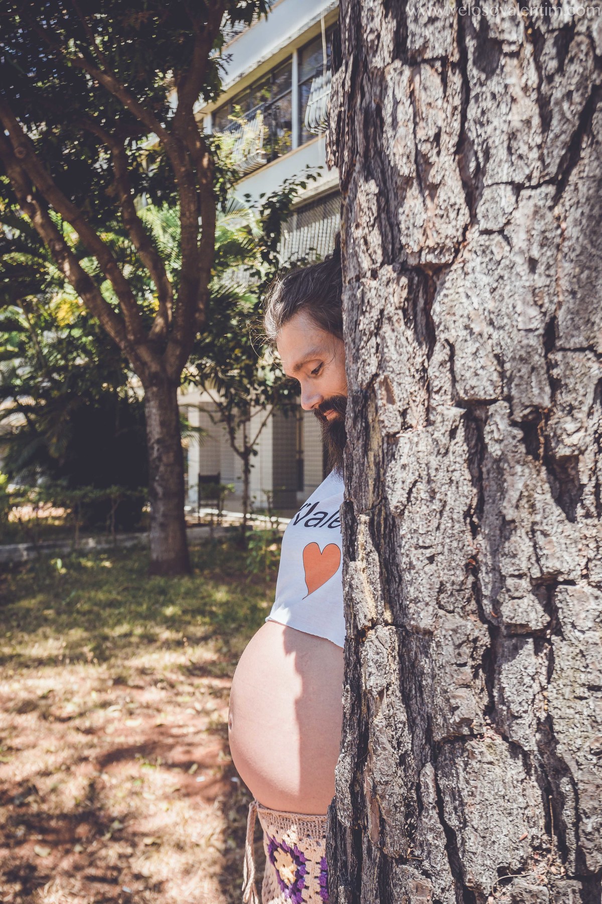 ensaio gestante em Brasília engraçado 