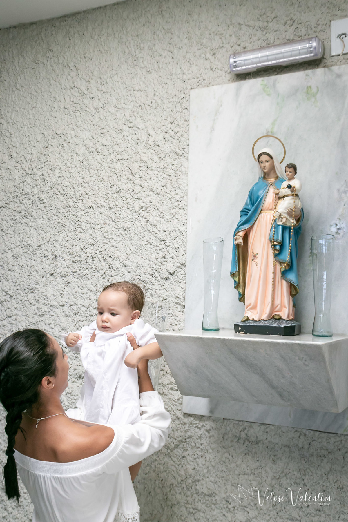 Batizado Olga paróquia nossa senhora do rosário lago sul Brasília recepção decoração mesa do bolo