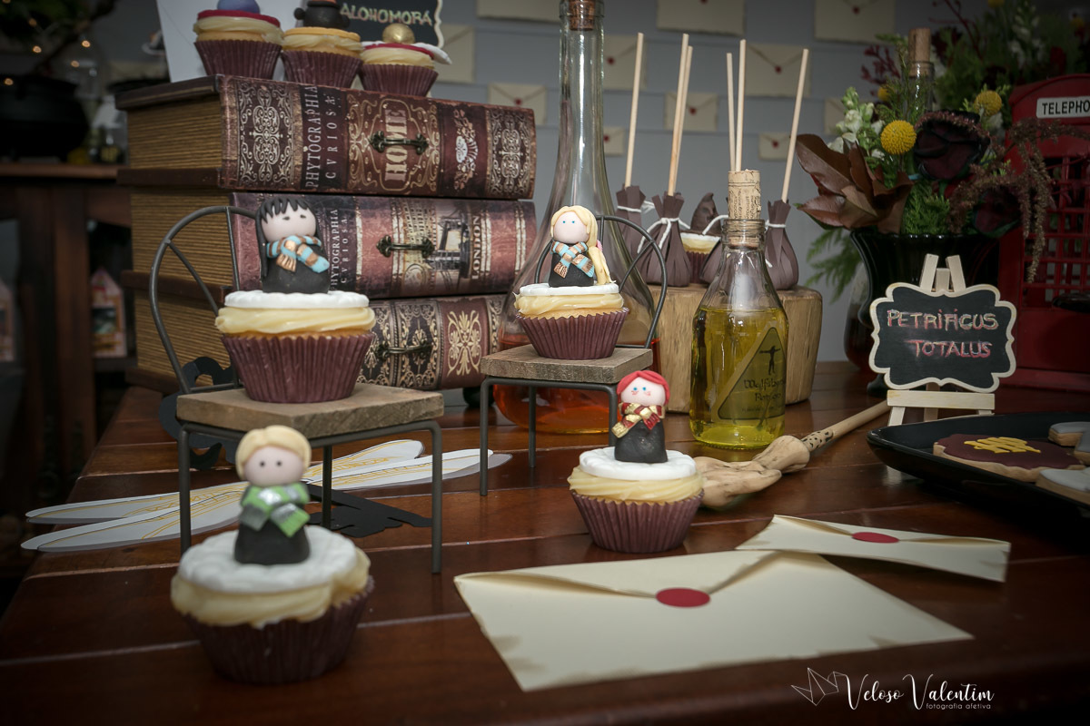 Festa infantil tema Harry Potter Brasília Papel e Tesoura 1 aninho decoração em papel 