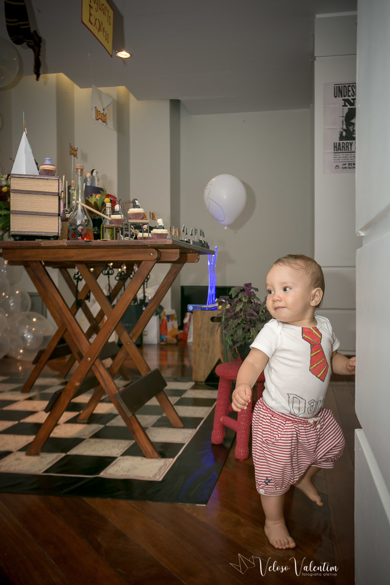 Festa infantil tema Harry Potter Brasília Papel e Tesoura 1 aninho decoração em papel 