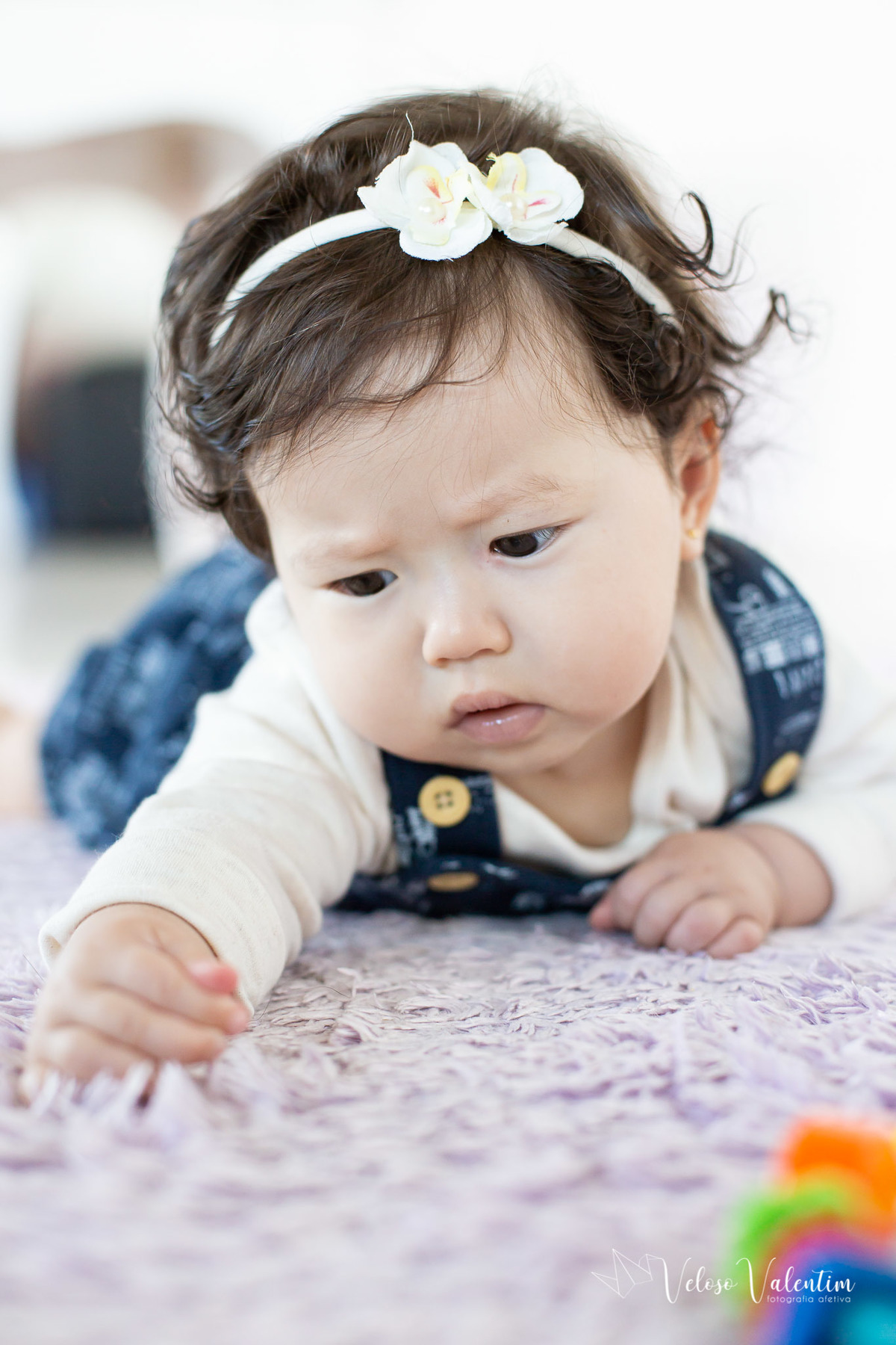 ensaio acompanhamento do primeiro ano do bebê Laura 6 meses em casa com a família  introdução alimentar Brasília DF irmãos