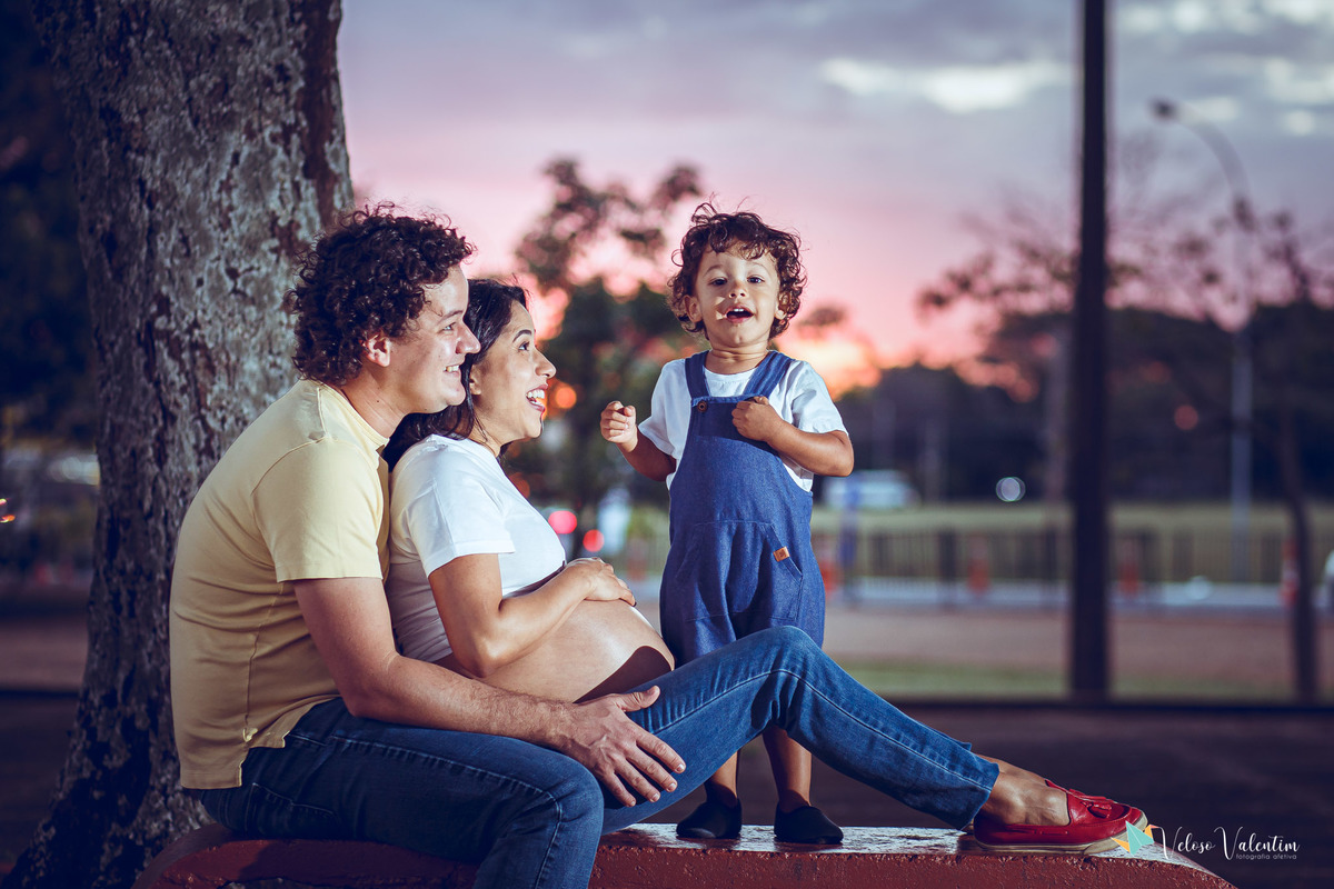 família curtindo a praça dos cristais