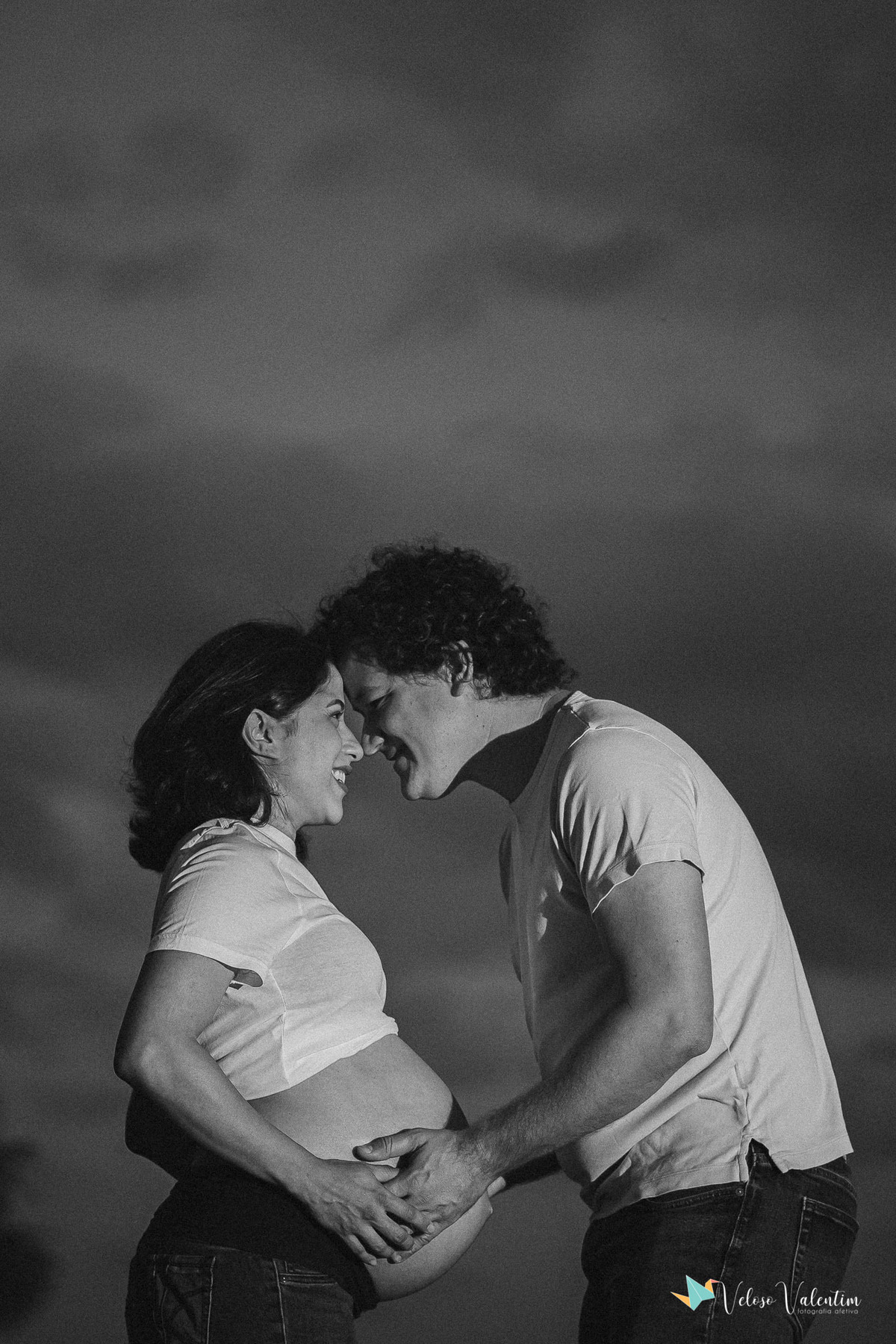 casal em preto e branco