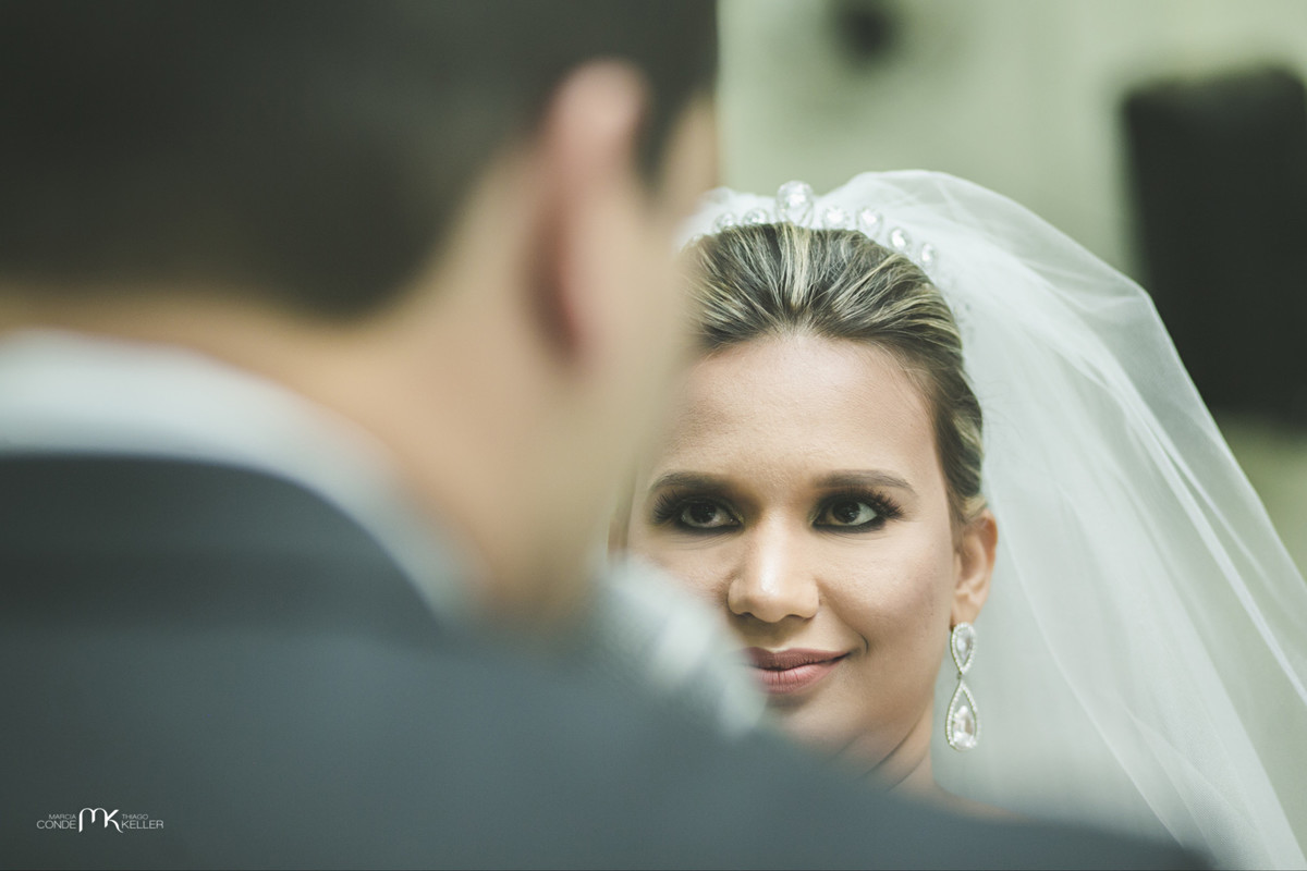 olhar da noiva