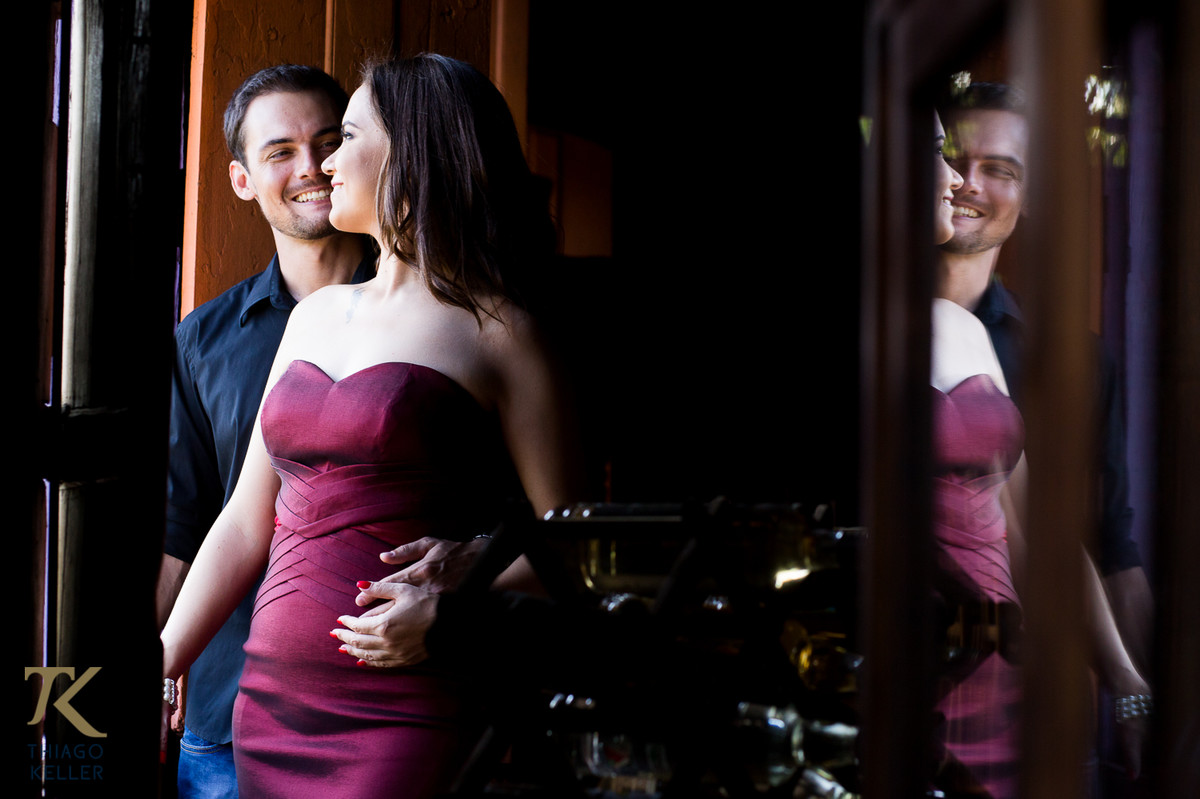 Prévia de casal romântica realizada na cidade de Paracatu, Minas Gerais com o casal Sabrina e Alisson.