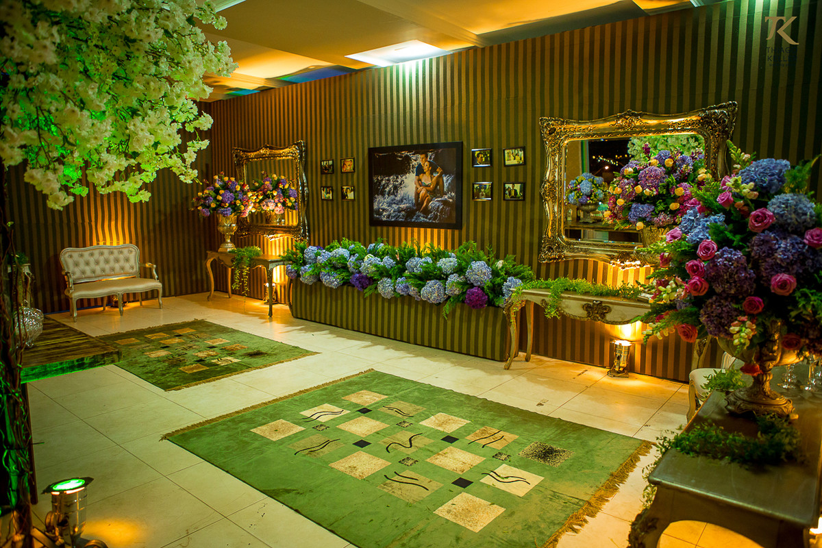 Foto de decoração do casamento de Dougas e Isabelle.