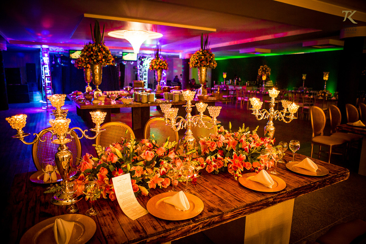 Foto de decoração do casamento de Dougas e Isabelle.